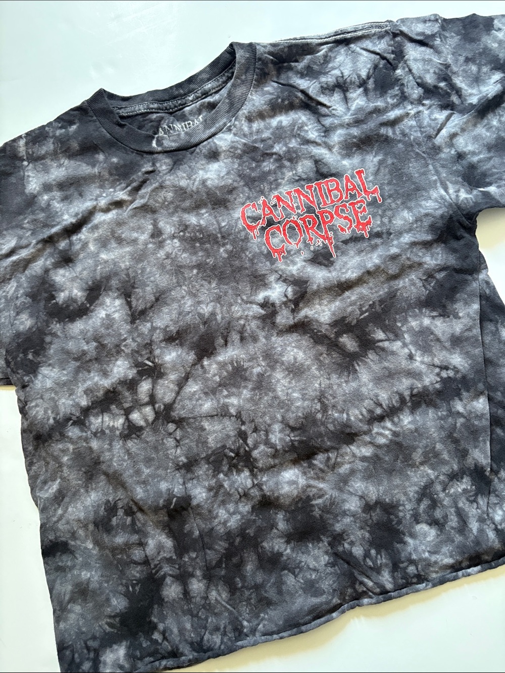 Cannibal Corpse Cropped Tie-Dye Logo Tee